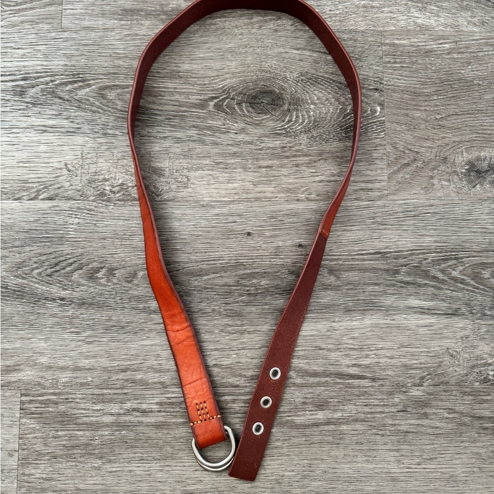Men's Brown Leather GAP Belt - Picture 3 of 4